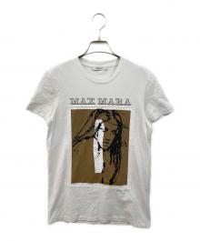 MaxMara（マックスマーラ）の古着「プリントTシャツ」｜ホワイト