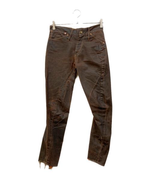 LEVI'S RED（リーバイス レッド）LEVI'S RED (リーバイス レッド) コーティングデニムパンツ ブラウン サイズ:Ｗ28-Ｌ28の古着・服飾アイテム