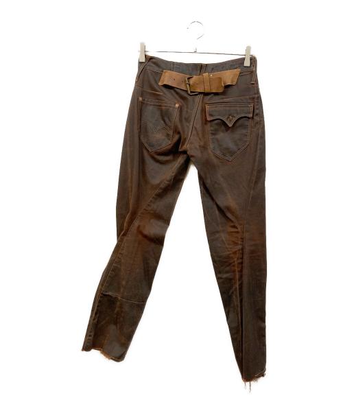 LEVI'S RED（リーバイス レッド）LEVI'S RED (リーバイス レッド) コーティングデニムパンツ ブラウン サイズ:Ｗ28-Ｌ28の古着・服飾アイテム