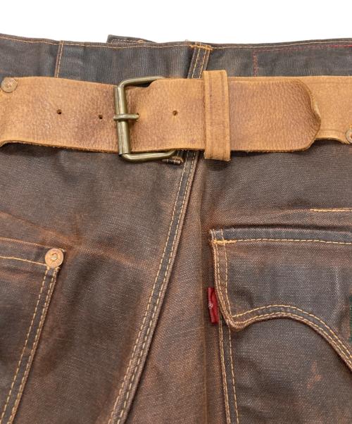 LEVI'S RED（リーバイス レッド）LEVI'S RED (リーバイス レッド) コーティングデニムパンツ ブラウン サイズ:Ｗ28-Ｌ28の古着・服飾アイテム