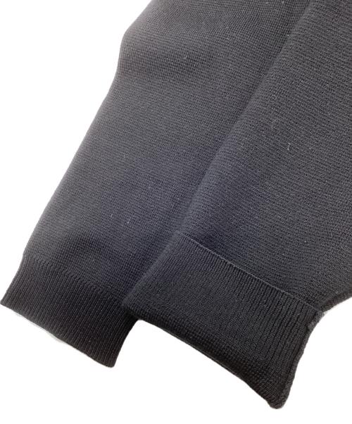 eN ROUTE（アンルート）EN ROUTE (アンルート) ウールミラノリブロングスリットクルーネックセーター ブラック サイズ:	SIZE 1の古着・服飾アイテム