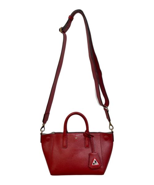 ANYA HINDMARCH（アニヤ・ハインドマーチ）ANYA HINDMARCH (アニヤ・ハインドマーチ) EBURY MINI FEATHERWEIGHT レッドの古着・服飾アイテム