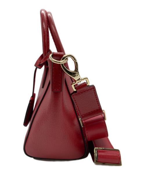 ANYA HINDMARCH（アニヤ・ハインドマーチ）ANYA HINDMARCH (アニヤ・ハインドマーチ) EBURY MINI FEATHERWEIGHT レッドの古着・服飾アイテム