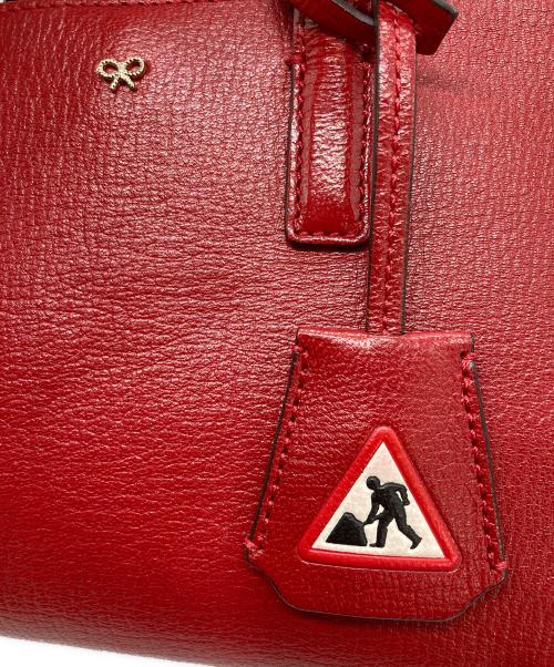 ANYA HINDMARCH（アニヤ・ハインドマーチ）ANYA HINDMARCH (アニヤ・ハインドマーチ) EBURY MINI FEATHERWEIGHT レッドの古着・服飾アイテム