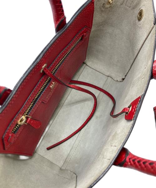 ANYA HINDMARCH（アニヤ・ハインドマーチ）ANYA HINDMARCH (アニヤ・ハインドマーチ) EBURY MINI FEATHERWEIGHT レッドの古着・服飾アイテム