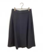 KUMIKYOKUクミキョク）の古着「コンフォータブルドレープ フレアスカート」｜ネイビー