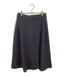 KUMIKYOKU（クミキョク）の古着「コンフォータブルドレープ フレアスカート」｜ネイビー