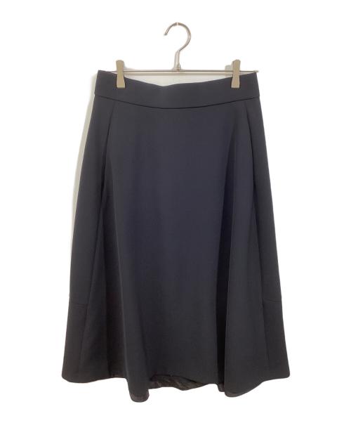 KUMIKYOKU（クミキョク）KUMIKYOKU (クミキョク) コンフォータブルドレープ フレアスカート ネイビー サイズ:	SIZE 5 (XL)の古着・服飾アイテム