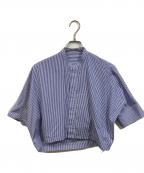 MACPHEEマカフィー）の古着「コットンブロード ハーフスリーブシャツ」｜ブルー