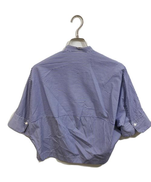 MACPHEE（マカフィー）MACPHEE (マカフィー) コットンブロード ハーフスリーブシャツ ブルー サイズ:	SIZE 36の古着・服飾アイテム