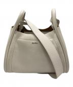 MaxMaraマックスマーラ）の古着「カーフレザースモールマリンバッグ」｜ベージュ