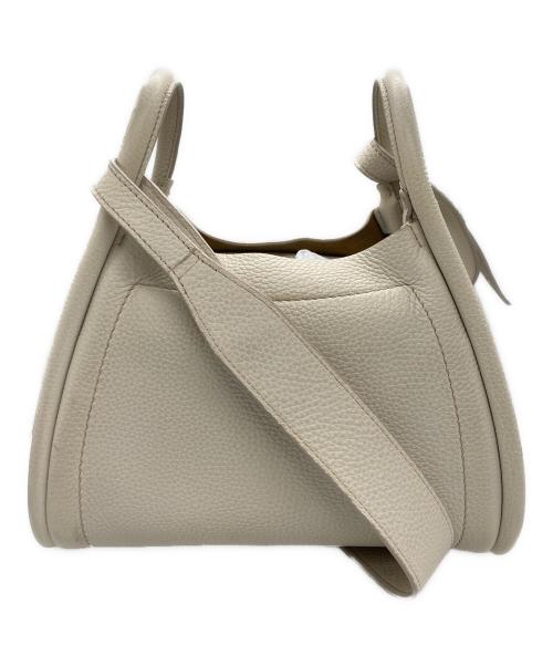 MaxMara（マックスマーラ）MaxMara (マックスマーラ) カーフレザースモールマリンバッグ ベージュの古着・服飾アイテム