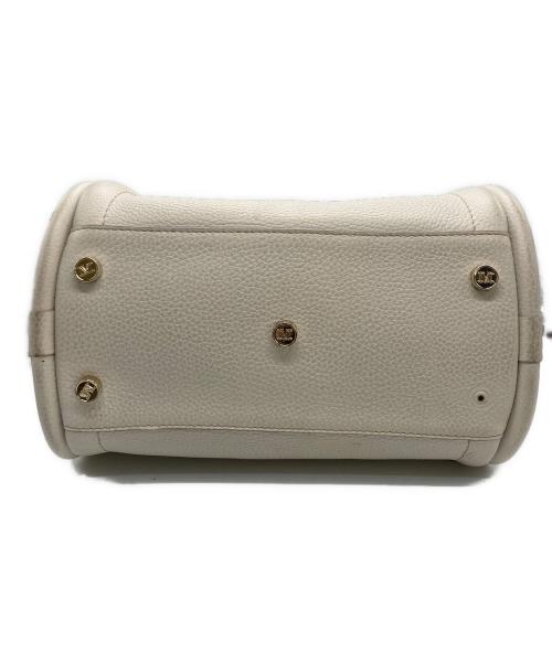 MaxMara（マックスマーラ）MaxMara (マックスマーラ) カーフレザースモールマリンバッグ ベージュの古着・服飾アイテム