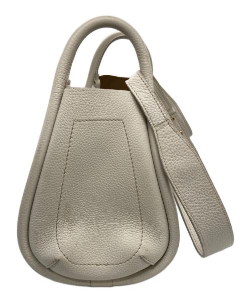 MaxMara（マックスマーラ）MaxMara (マックスマーラ) カーフレザースモールマリンバッグ ベージュの古着・服飾アイテム