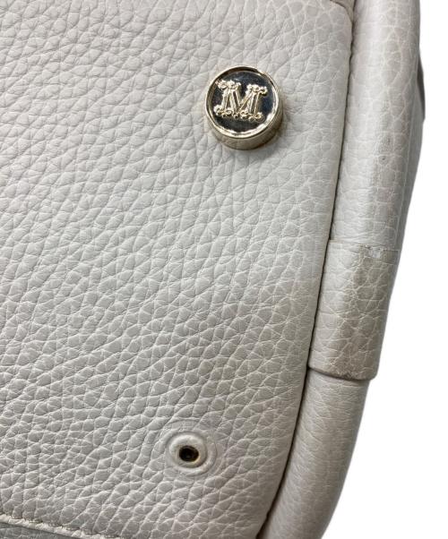 MaxMara（マックスマーラ）MaxMara (マックスマーラ) カーフレザースモールマリンバッグ ベージュの古着・服飾アイテム