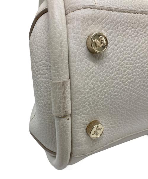 MaxMara（マックスマーラ）MaxMara (マックスマーラ) カーフレザースモールマリンバッグ ベージュの古着・服飾アイテム