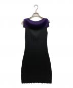 PLEATS PLEASEプリーツプリーズ）の古着「プリーツノースリーブワンピース」｜パープル
