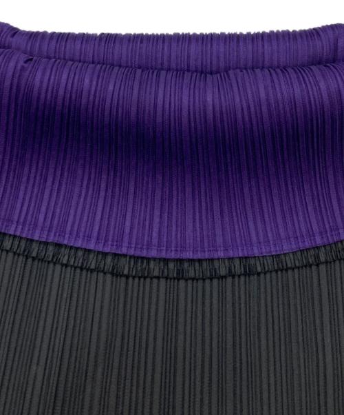 PLEATS PLEASE（プリーツプリーズ）PLEATS PLEASE (プリーツプリーズ) プリーツノースリーブワンピース パープル サイズ:SIZE 3の古着・服飾アイテム