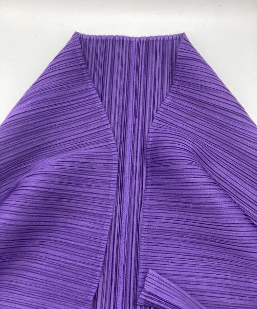 PLEATS PLEASE（プリーツプリーズ）PLEATS PLEASE (プリーツプリーズ) 変形プリーツロングカーディガン ブラック サイズ:SIZE Freeの古着・服飾アイテム