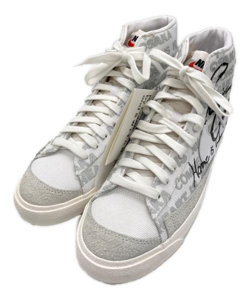 NIKE（ナイキ）NIKE (ナイキ) COMME des GARCONS (コムデギャルソン) NAOMI OSAKA (ナオミ オオサカ) BLAZER MID ’77 ホワイト サイズ:SIZE 27cmの古着・服飾アイテム
