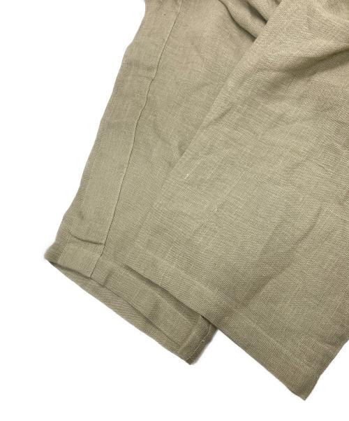 ISSEY MIYAKE（イッセイミヤケ）ISSEY MIYAKE (イッセイミヤケ) セーラーカラーリネンブラウス カーキ サイズ:9の古着・服飾アイテム