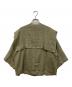 ISSEY MIYAKE (イッセイミヤケ) セーラーカラーリネンブラウス カーキ サイズ:9：8000円