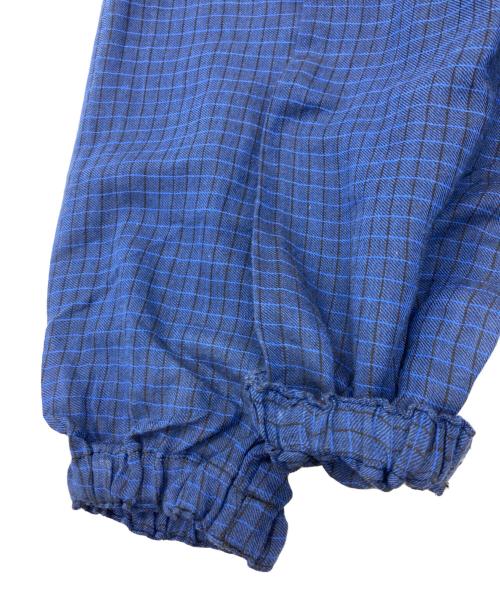 ISSEY MIYAKE（イッセイミヤケ）ISSEY MIYAKE (イッセイミヤケ) チェックワンピース ネイビー サイズ:サイズ表記なしの古着・服飾アイテム