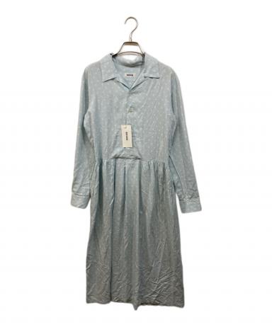 中古・古着通販】ZUCCA (ズッカ) ドット柄レーヨンワンピース スカイ