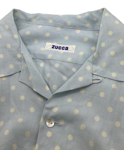 ZUCCA（ズッカ）ZUCCA (ズッカ) ドット柄レーヨンワンピース スカイブルー サイズ:SIZE Mの古着・服飾アイテム