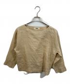 ISSEY MIYAKEイッセイミヤケ）の古着「リネンブラウス」｜ベージュ