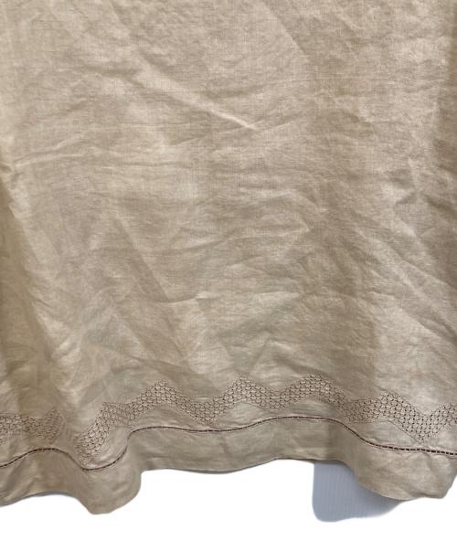 ISSEY MIYAKE（イッセイミヤケ）ISSEY MIYAKE (イッセイミヤケ) リネンブラウス ベージュ サイズ:SIZE Mの古着・服飾アイテム