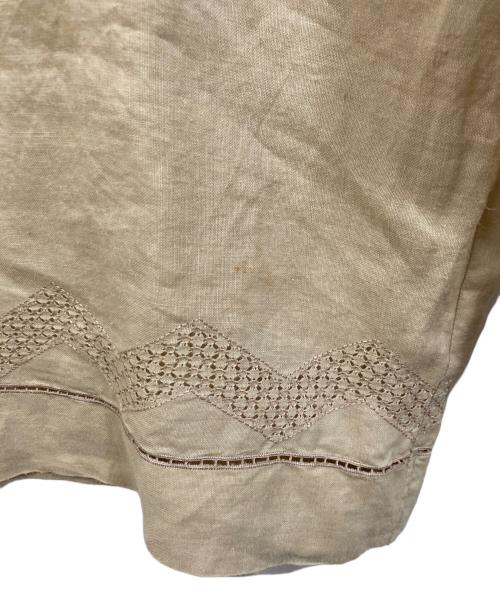ISSEY MIYAKE（イッセイミヤケ）ISSEY MIYAKE (イッセイミヤケ) リネンブラウス ベージュ サイズ:SIZE Mの古着・服飾アイテム