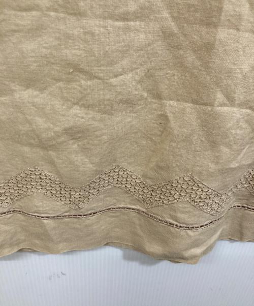 ISSEY MIYAKE（イッセイミヤケ）ISSEY MIYAKE (イッセイミヤケ) リネンブラウス ベージュ サイズ:SIZE Mの古着・服飾アイテム