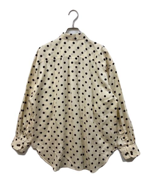 Plantation ISSEY MIYAKE（プランテーション イッセイミヤケ）Plantation ISSEY MIYAKE (プランテーション イッセイミヤケ) ドットレーヨンシャツ ベージュ サイズ:Mの古着・服飾アイテム