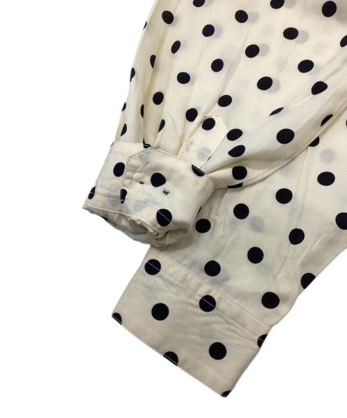 Plantation ISSEY MIYAKE（プランテーション イッセイミヤケ）Plantation ISSEY MIYAKE (プランテーション イッセイミヤケ) ドットレーヨンシャツ ベージュ サイズ:Mの古着・服飾アイテム