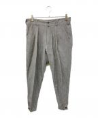 I.S. ISSEY MIYAKEイッセイ ミヤケ）の古着「リネン混テーパードパンツ」｜グレー