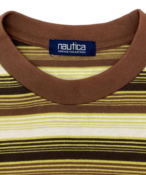 NAUTICA（ノーティカ）NAUTICA (ノーティカ) ボーダーカットソー イエロー サイズ:Lの古着・服飾アイテム