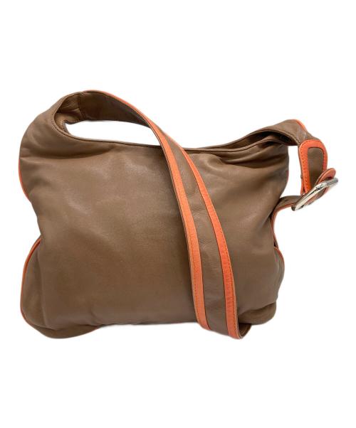 LOEWE（ロエベ）LOEWE (ロエベ) レザーワンショルダーバッグ ブラウンの古着・服飾アイテム