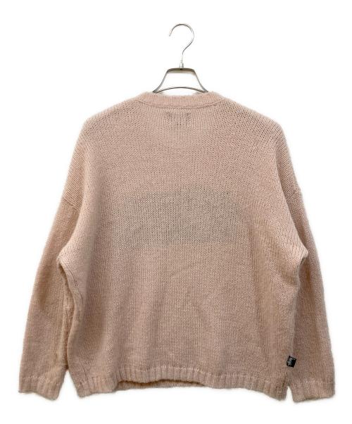 stussy（ステューシー）stussy (ステューシー) クルーネックニット ライトピンク サイズ:SIZE 8の古着・服飾アイテム