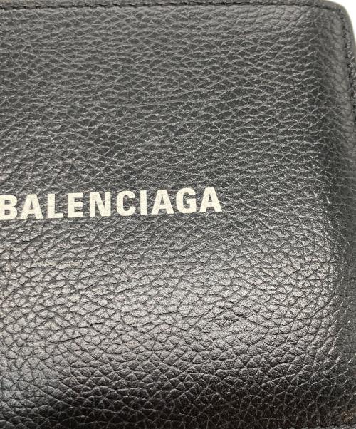 BALENCIAGA（バレンシアガ）BALENCIAGA (バレンシアガ) Cash Square Folded Wellet ブラックの古着・服飾アイテム