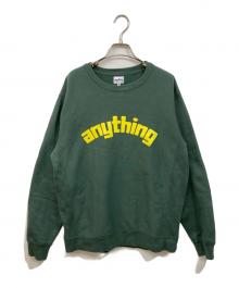 anythig（エニシング）の古着「CLASSIC LOGO CREW NECK SWEAT」｜グリーン