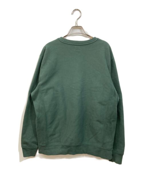 anythig（エニシング）anythig (エニシング) CLASSIC LOGO CREW NECK SWEAT グリーン サイズ:	SIZE Mの古着・服飾アイテム