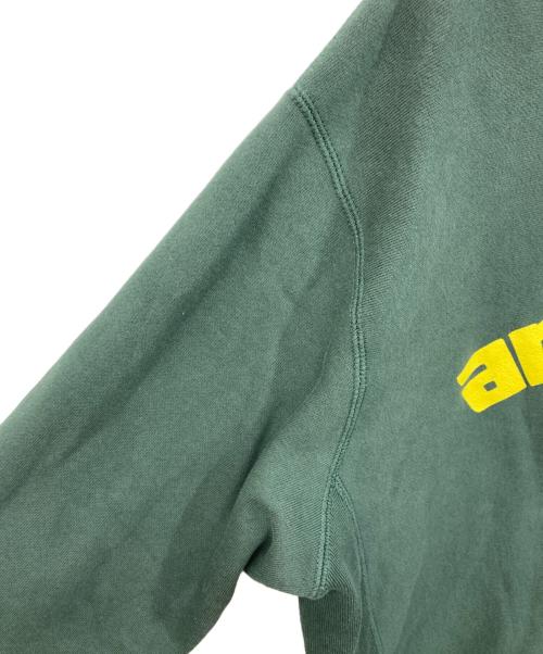 anythig（エニシング）anythig (エニシング) CLASSIC LOGO CREW NECK SWEAT グリーン サイズ:	SIZE Mの古着・服飾アイテム