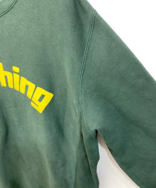anythig（エニシング）anythig (エニシング) CLASSIC LOGO CREW NECK SWEAT グリーン サイズ:	SIZE Mの古着・服飾アイテム
