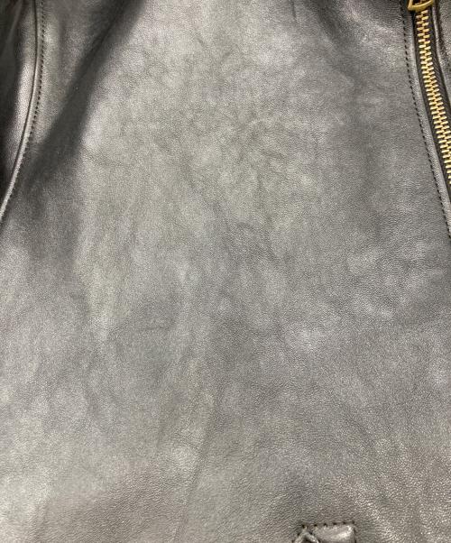 DAPPER'S（ダッパーズ）DAPPER'S (ダッパーズ) 30’s Style Cossack Leather Sports Jacket ブラック サイズ:SIZE 42の古着・服飾アイテム