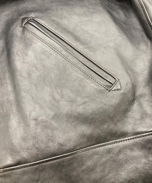 DAPPER'S（ダッパーズ）DAPPER'S (ダッパーズ) 30’s Style Cossack Leather Sports Jacket ブラック サイズ:SIZE 42の古着・服飾アイテム