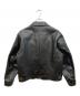 DAPPER'S (ダッパーズ) 30’s Style Cossack Leather Sports Jacket ブラック サイズ:SIZE 42：110000円