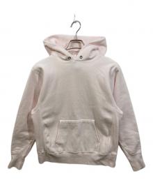 ATON（エイトン）の古着「NATURAL DYE URAKE HOODIE」｜ピンク