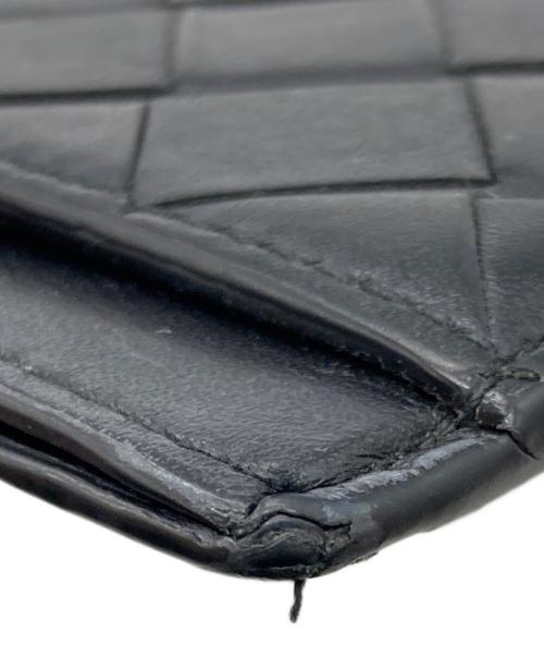 BOTTEGA VENETA（ボッテガベネタ）BOTTEGA VENETA (ボッテガベネタ) イントレチャートコインケース ブラックの古着・服飾アイテム