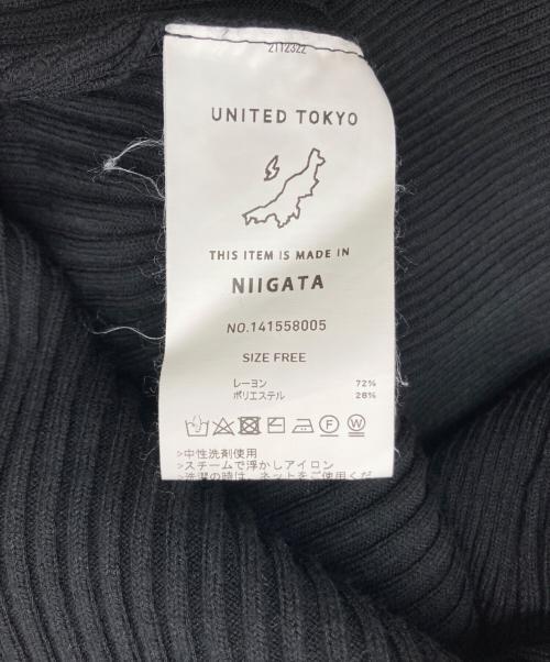 UNITED TOKYO（ユナイテッドトーキョー）UNITED TOKYO (ユナイテッドトーキョー) バックスリットワンピース ブラック サイズ:SIZE Freeの古着・服飾アイテム